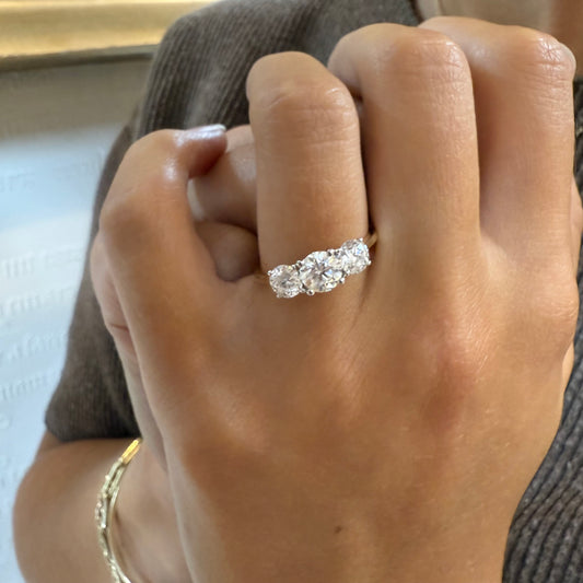Trilogy Natural Diamond Ring