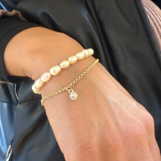 Vintage Diamond Gold Bracelet