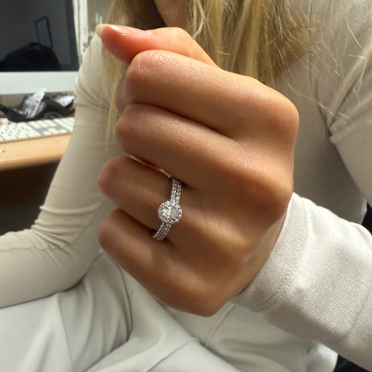 Natural Diamond Ring Set