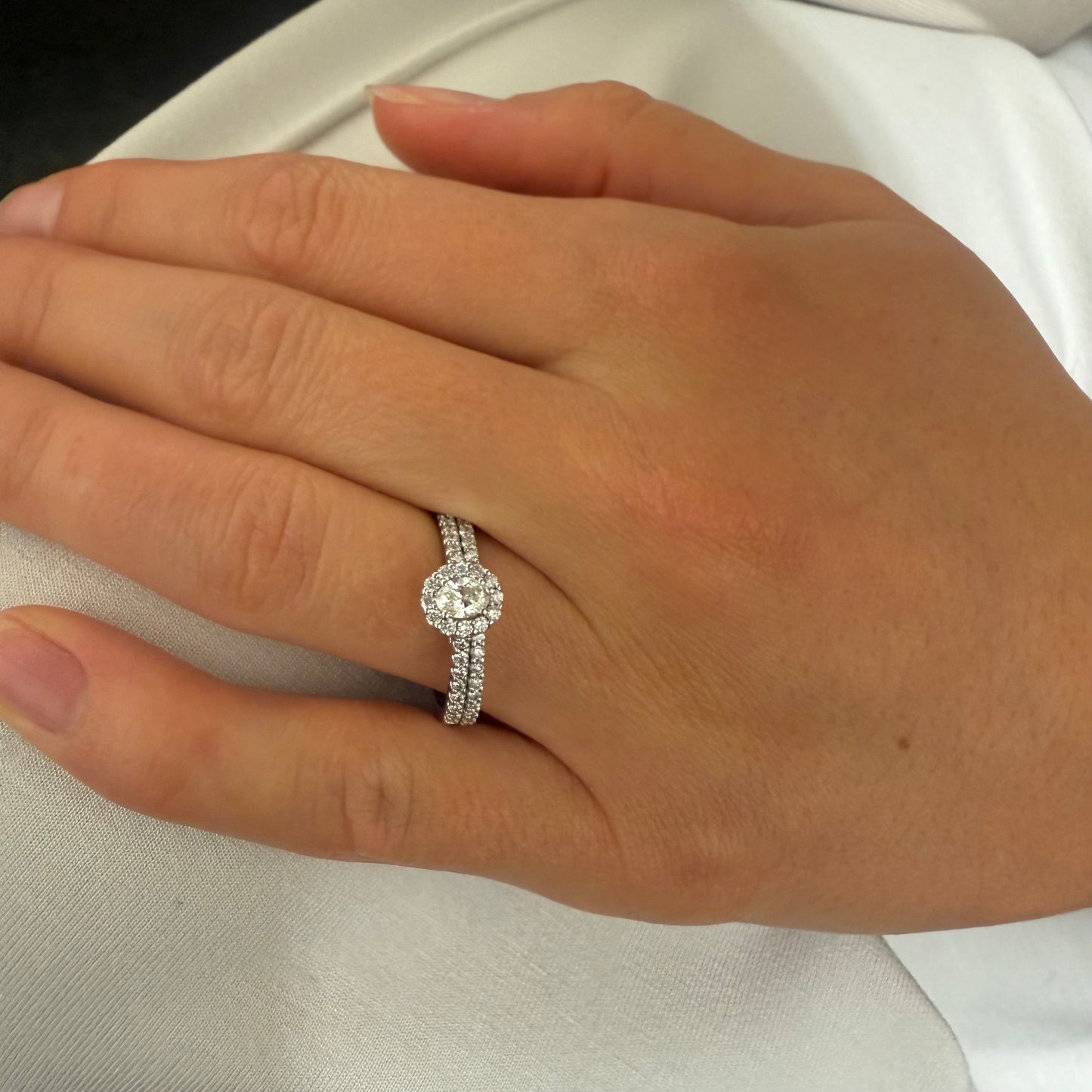 Natural Diamond Ring Set