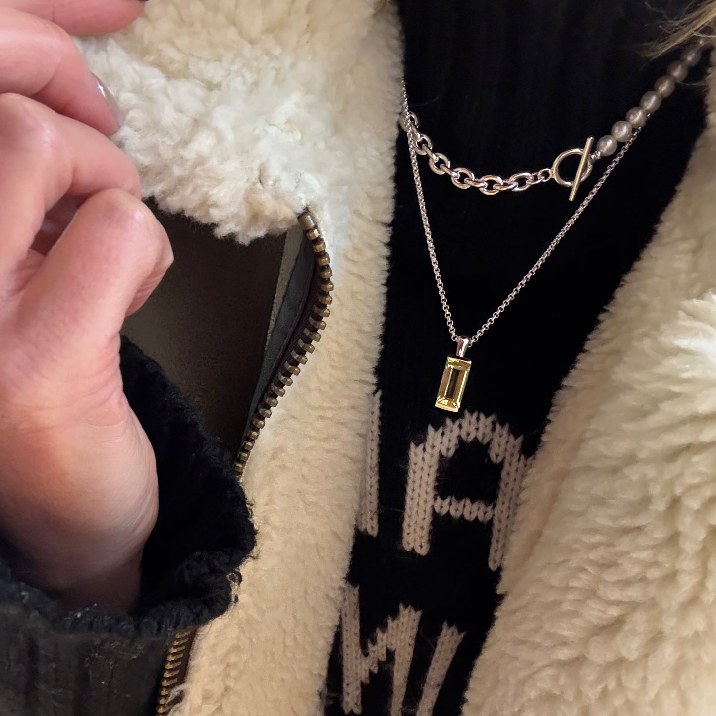 Lemon Quartz Necklace