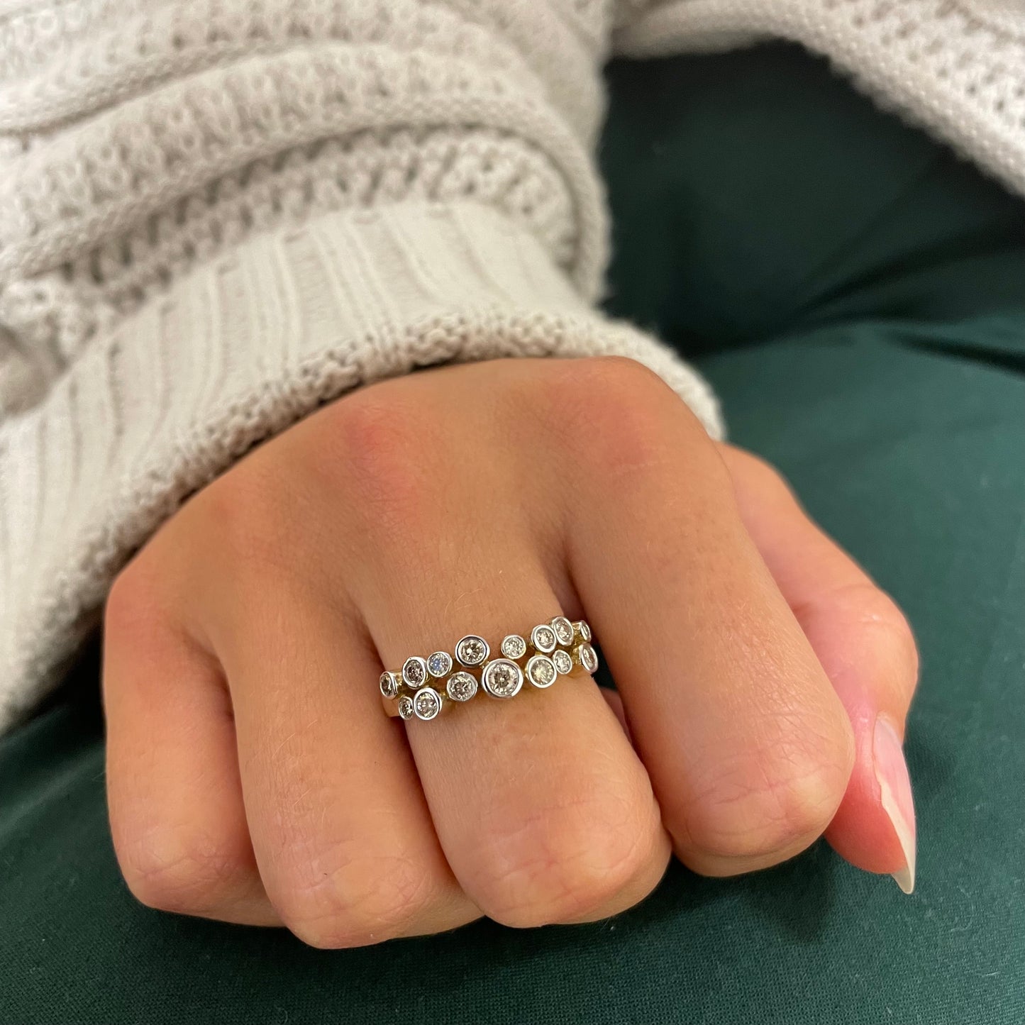 9ct Diamond Ring