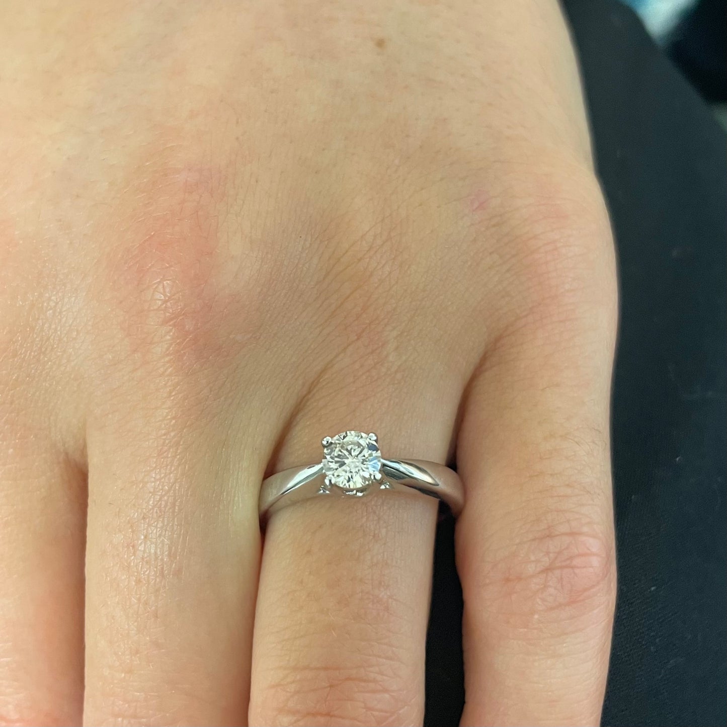 Natural Diamond Solitaire Ring