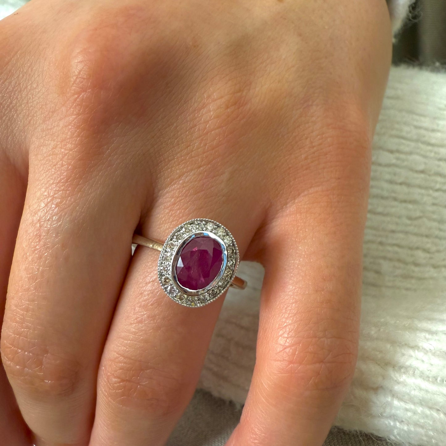 SOLD Ruby And Diamond Ring