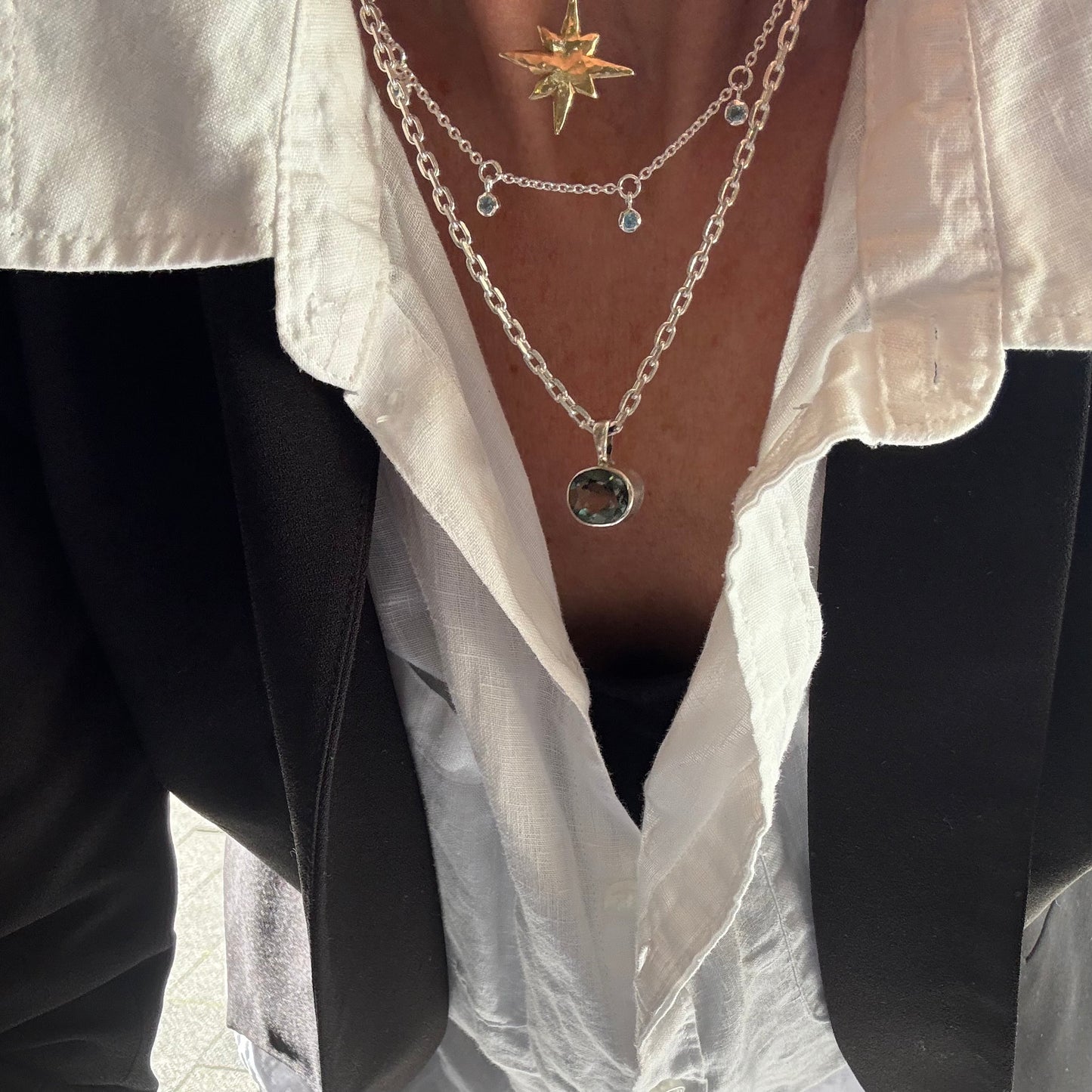 Mediterranean Green Flourite Necklace