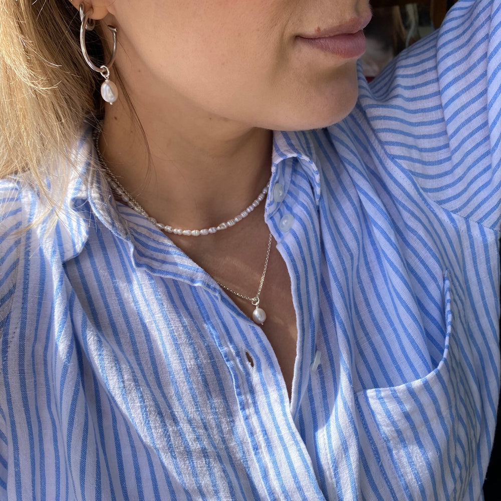 Miami Pearl Drop Necklace