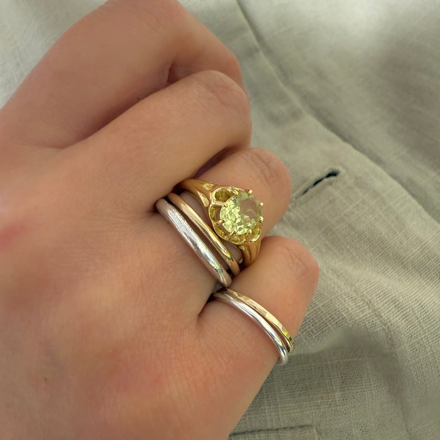 Gold Yellow Sapphire Ring