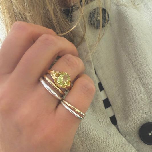 Gold Yellow Sapphire Ring