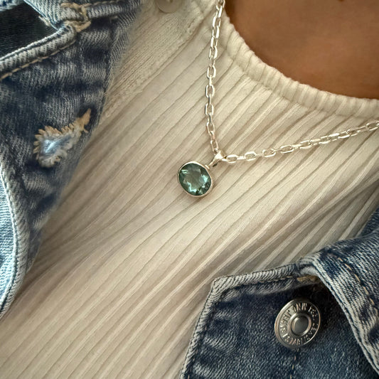 Mediterranean Green Flourite Necklace
