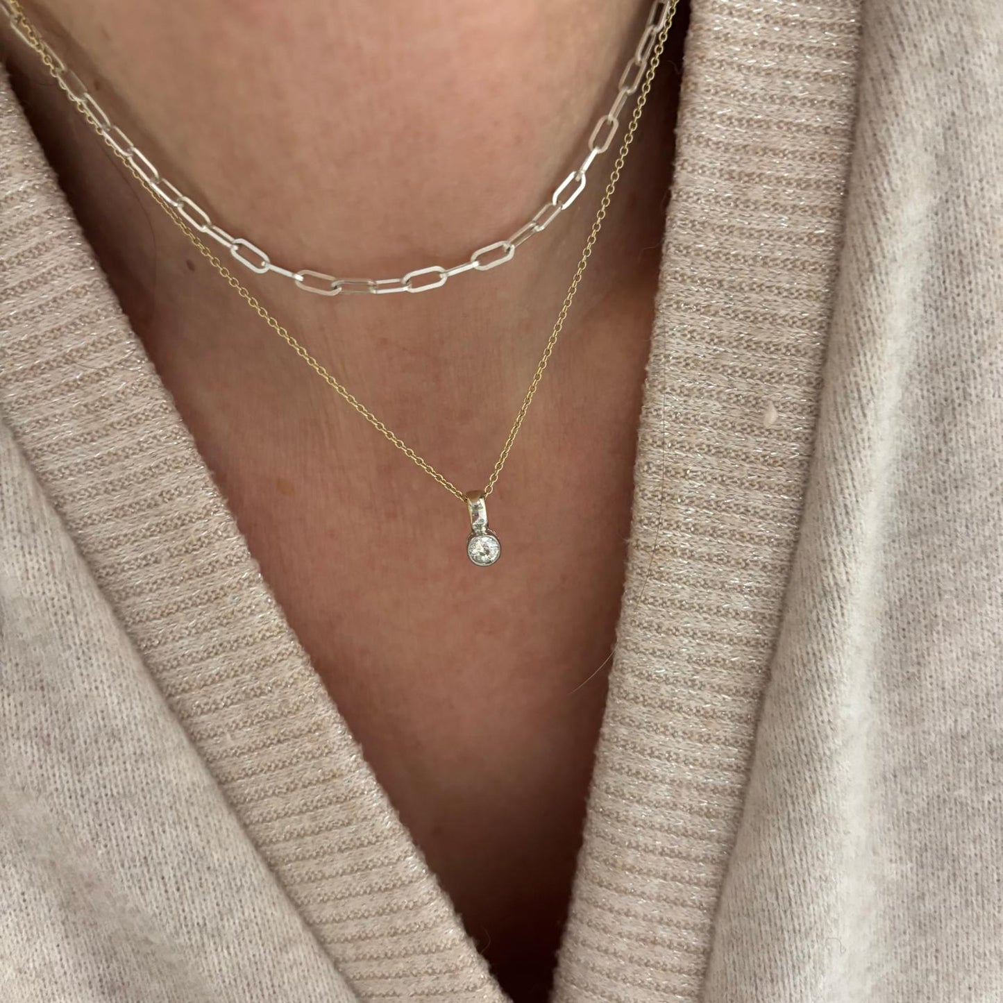 Vintage Natural Diamond Necklace
