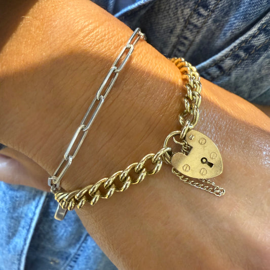 Classic Chunky Gold Curb Bracelet