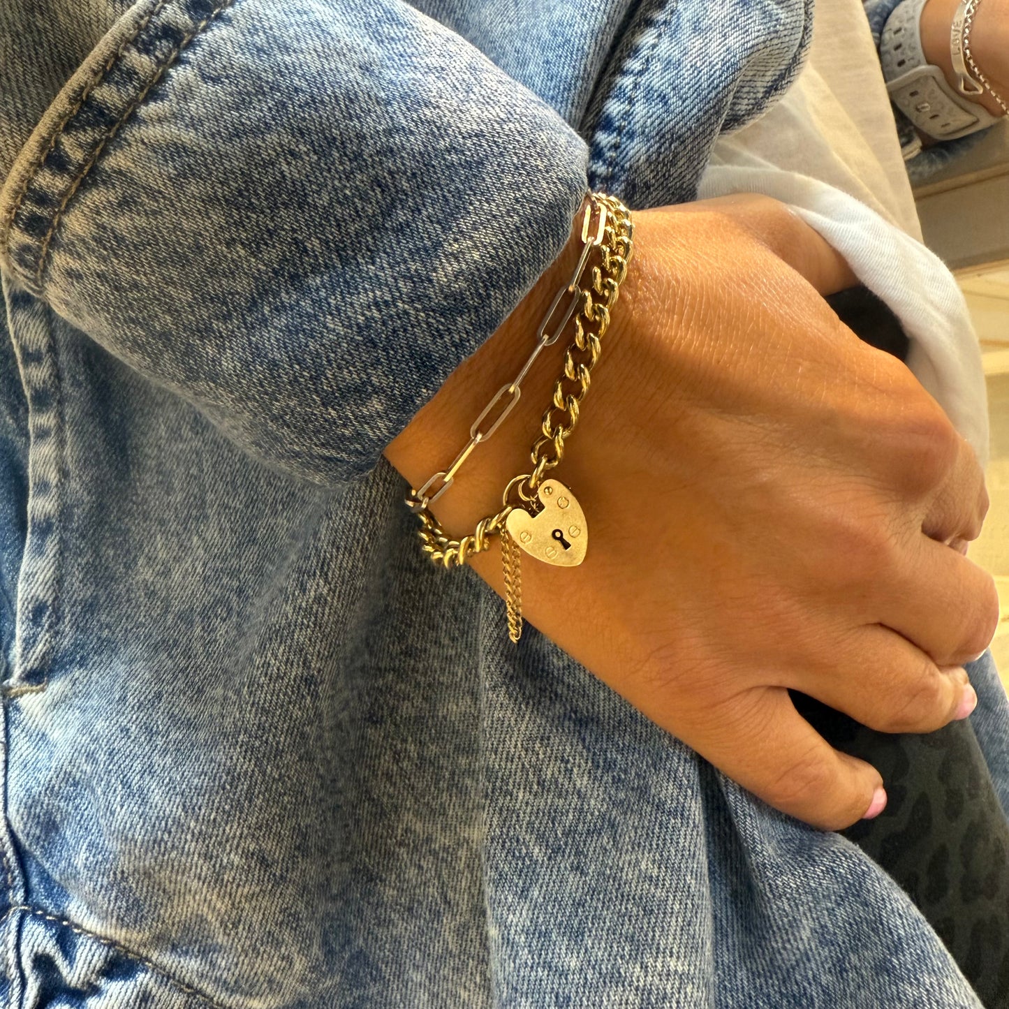 Classic Chunky Gold Curb Bracelet