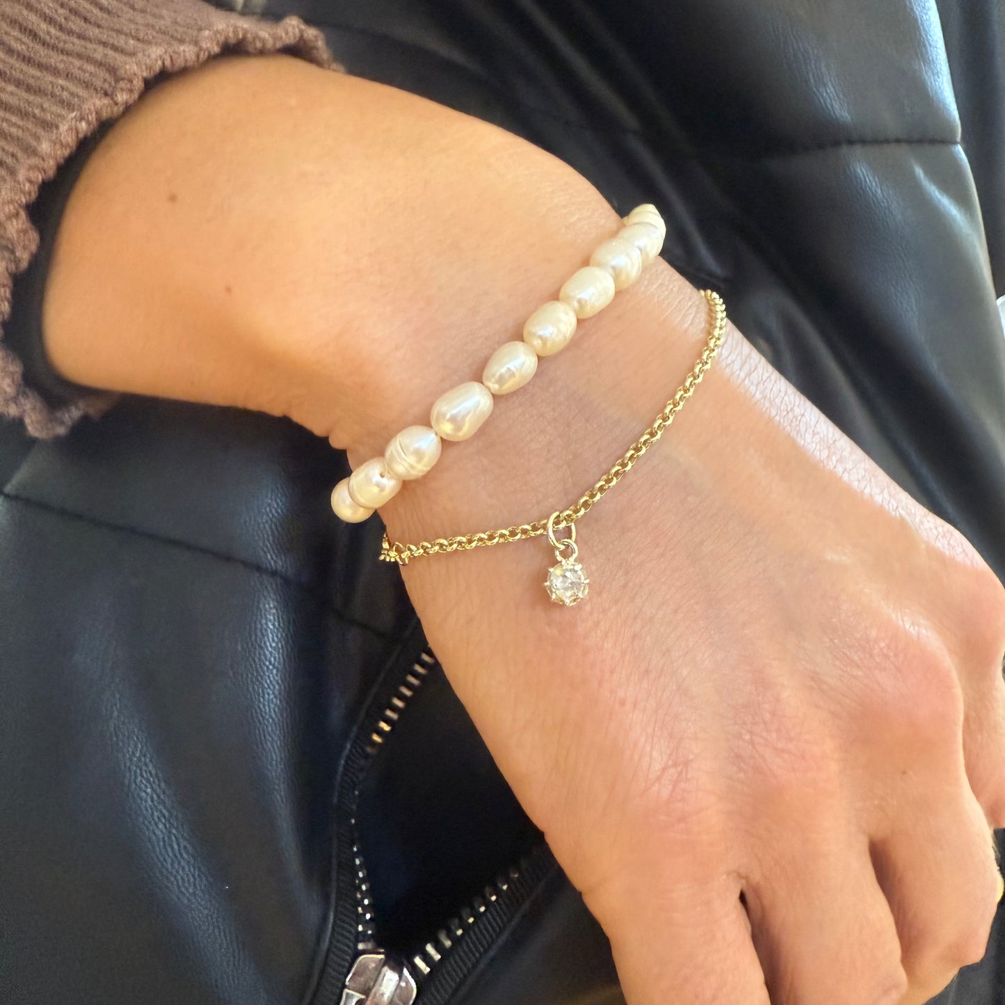 Vintage Diamond Gold Bracelet