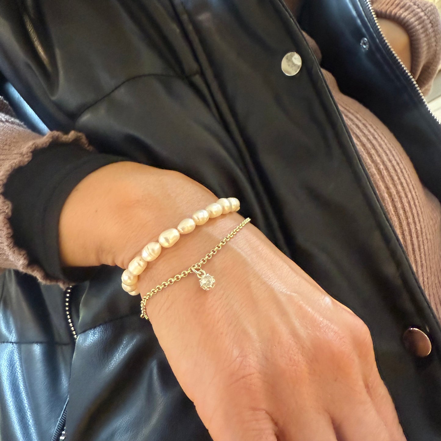 Vintage Diamond Gold Bracelet