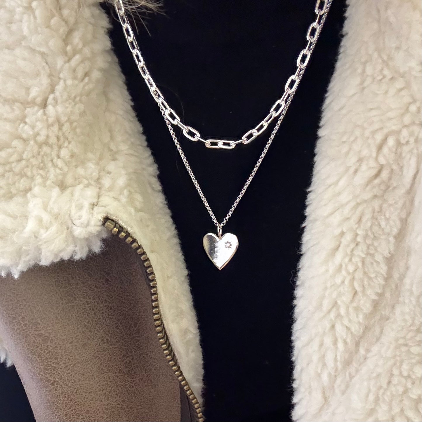 LIMITED Diamond Heart necklace