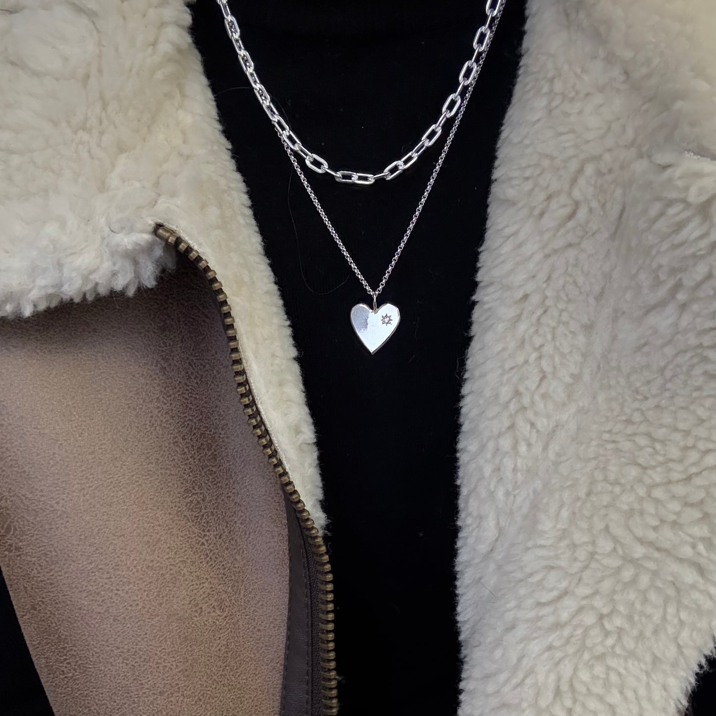 LIMITED Diamond Heart necklace