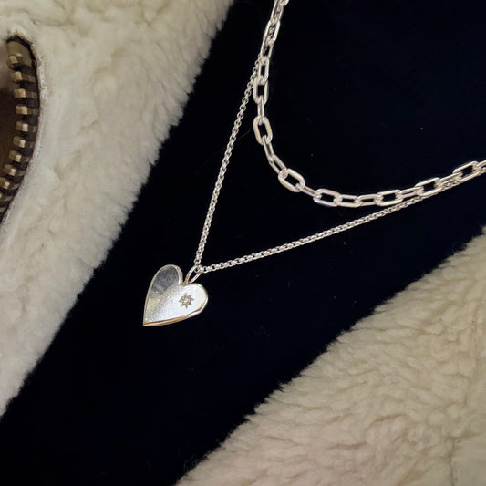 LIMITED Diamond Heart necklace