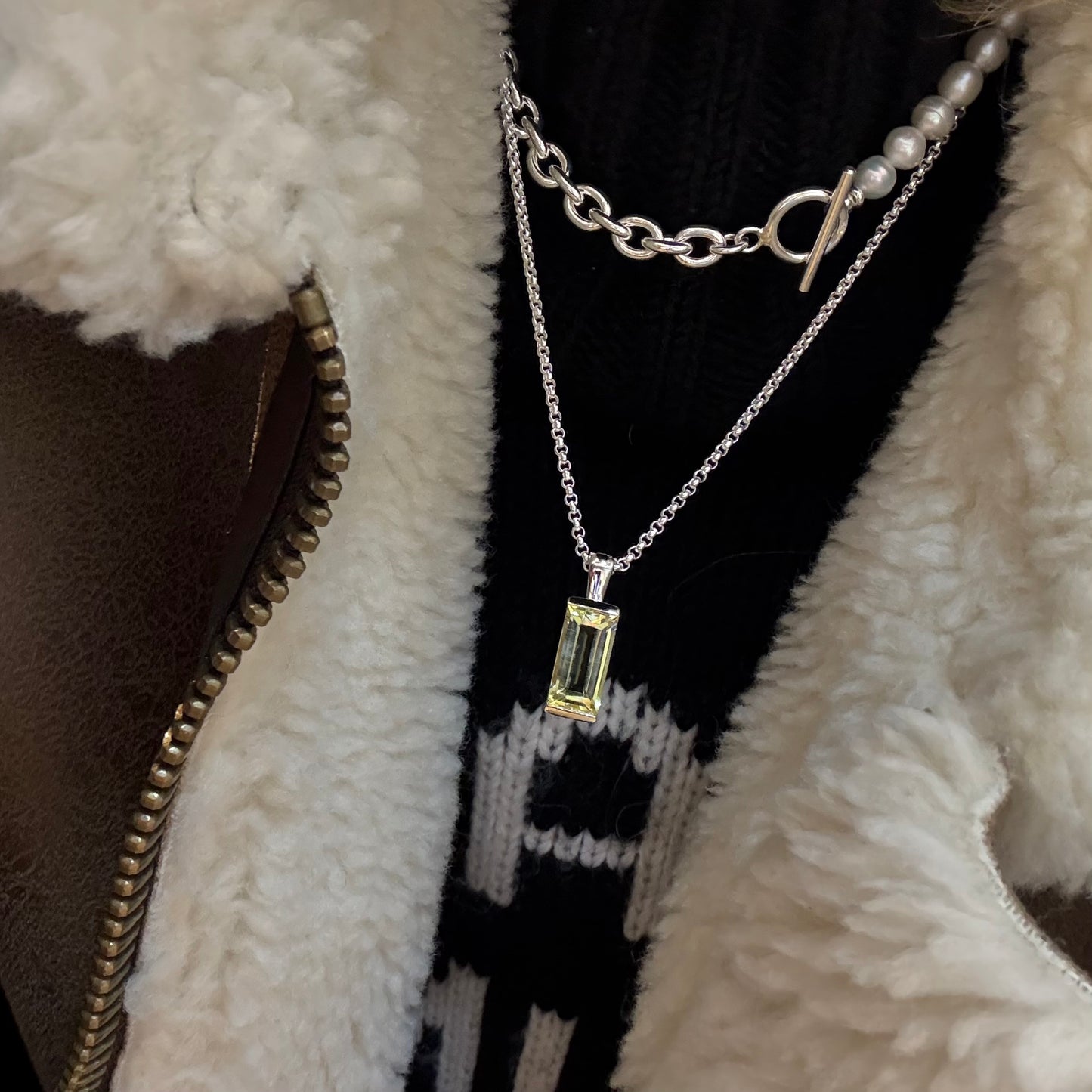 Lemon Quartz Necklace