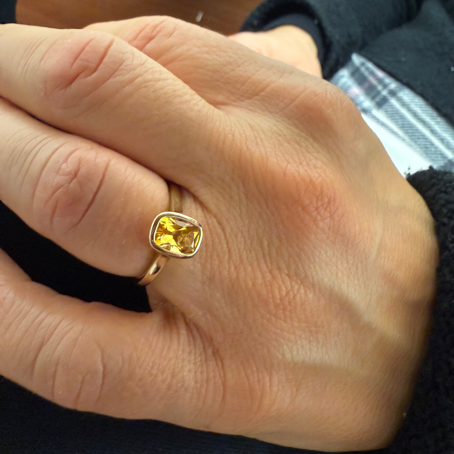 Gold Citrine Ring