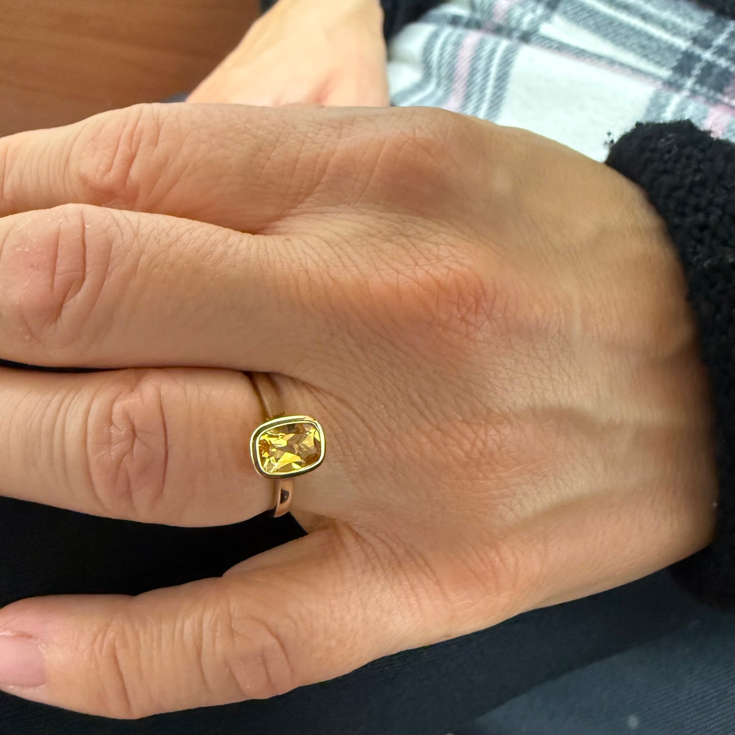 Gold Citrine Ring