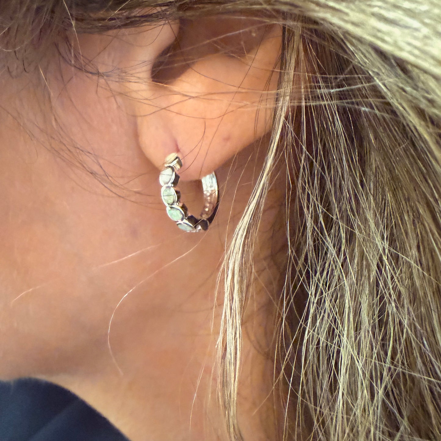 Opaline Hoop Earings