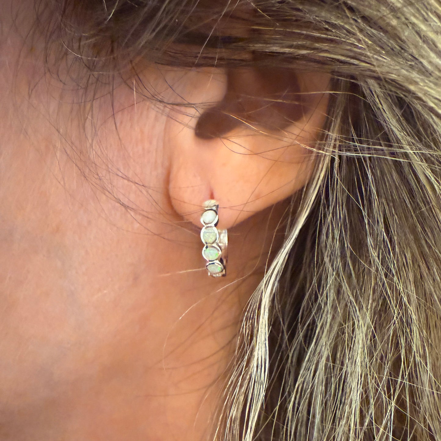 Opaline Hoop Earings