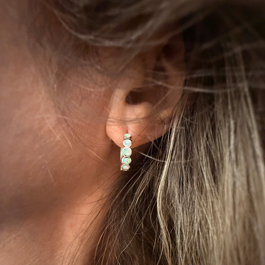 Opaline Hoop Earings