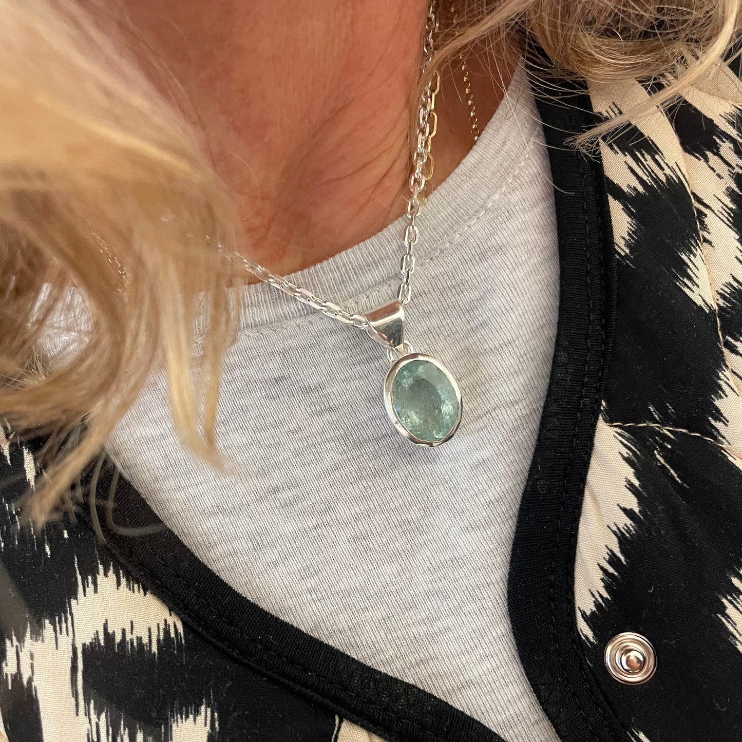 Natural Aquamarine Necklace