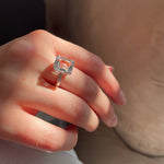 Blush Morganite Diamond Platinum Ring