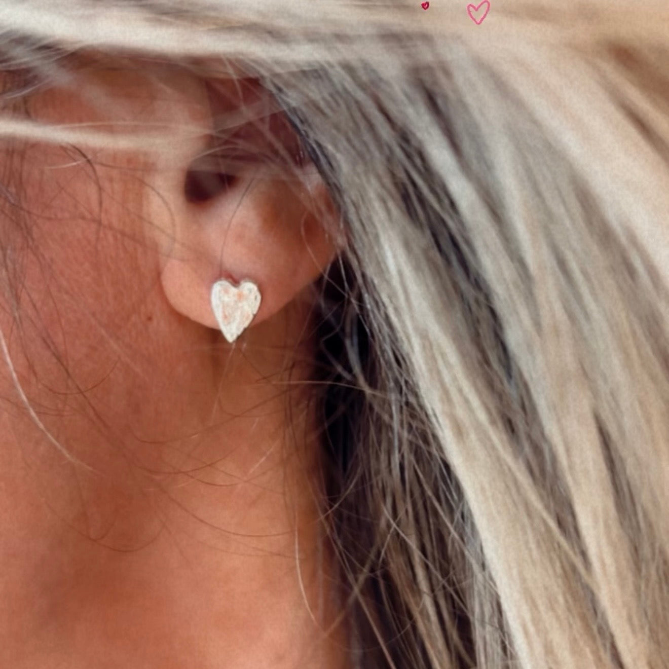 Heart Studs