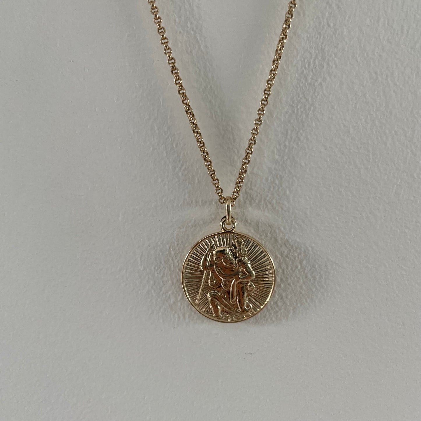 Gold St. Christopher Necklace