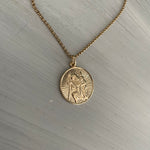 Gold St. Christopher Necklace