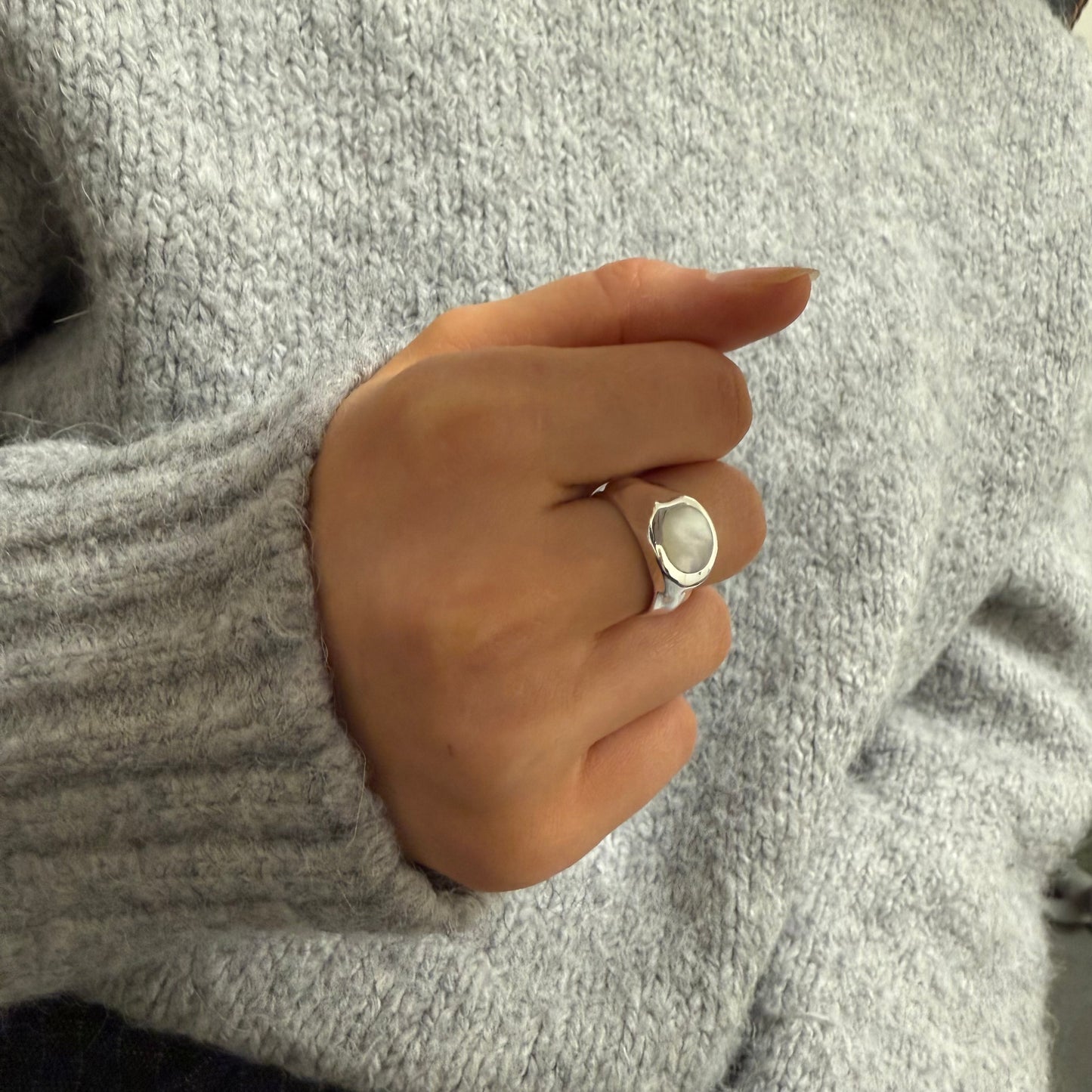 Pearl Silver Ring