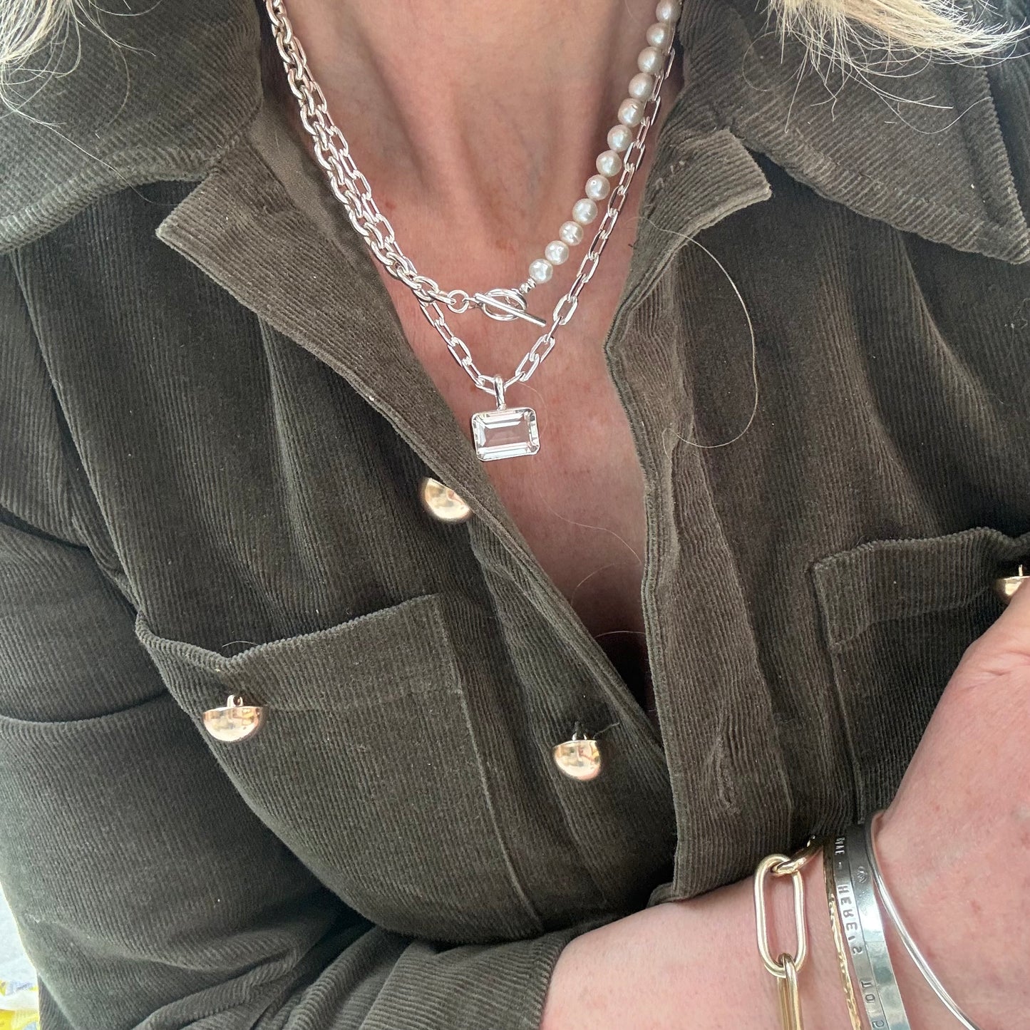 SOLD Rock Crystal Necklace