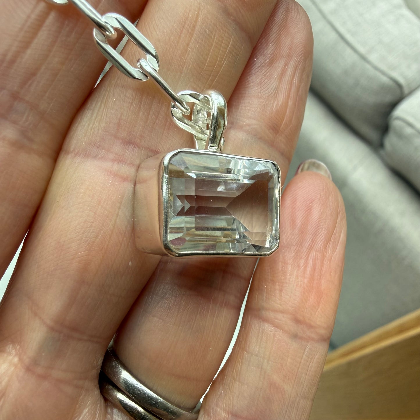 SOLD Rock Crystal Necklace