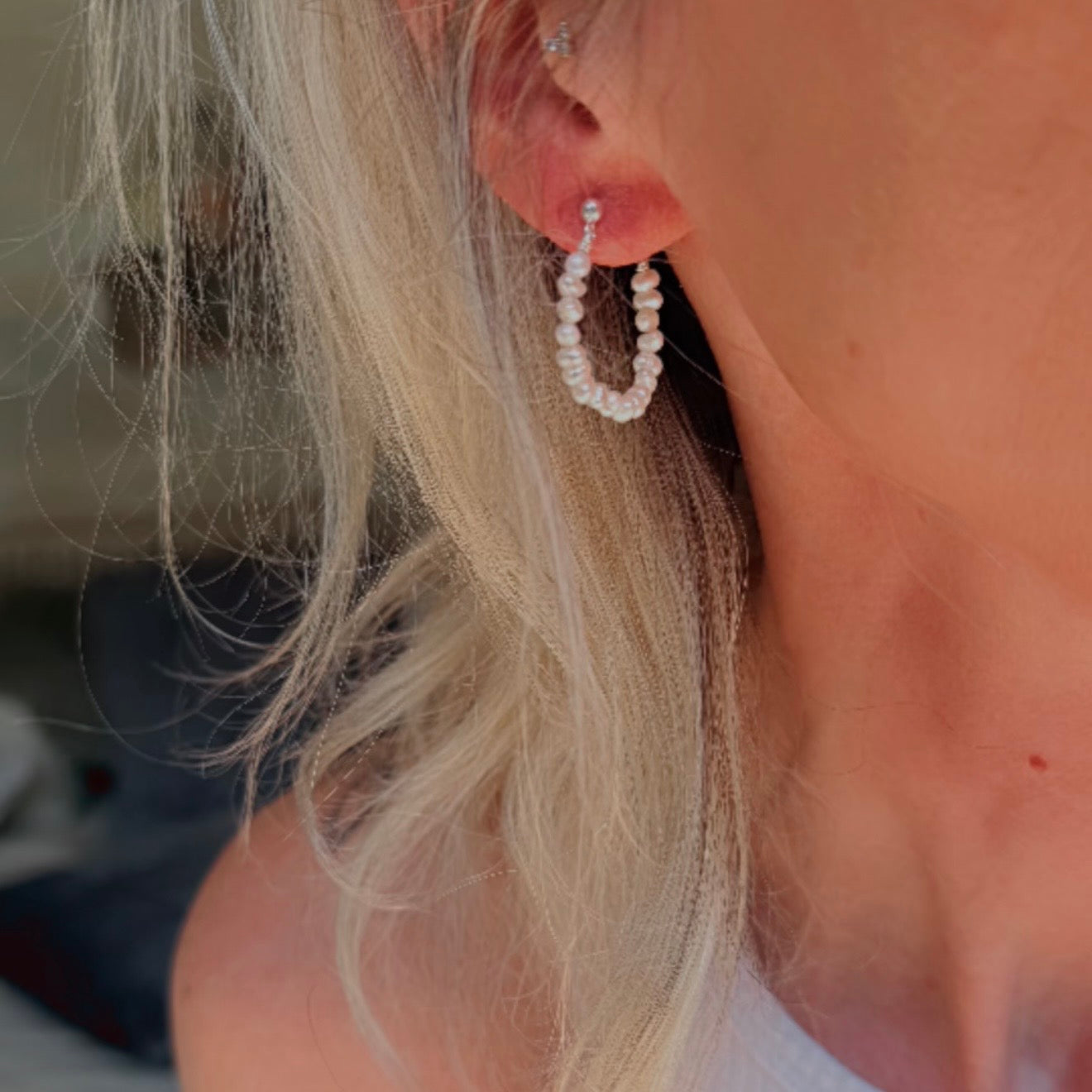 Pearl hoops