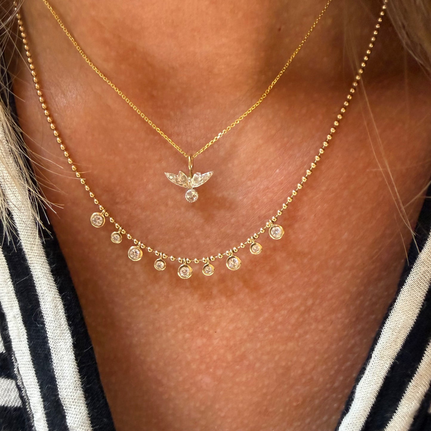 Angel Vintage Diamond Necklace