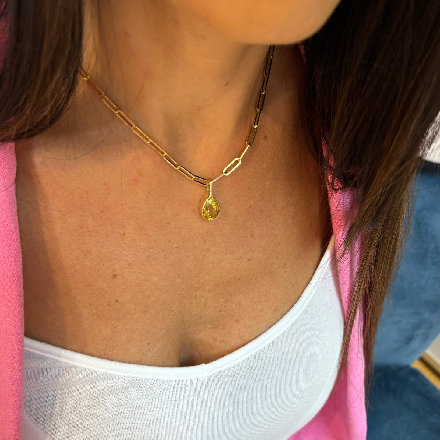 Gold Glow Citrine Necklace