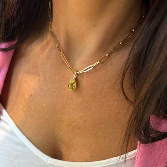 Gold Glow Citrine Necklace