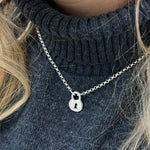 Silver Padlock Necklace