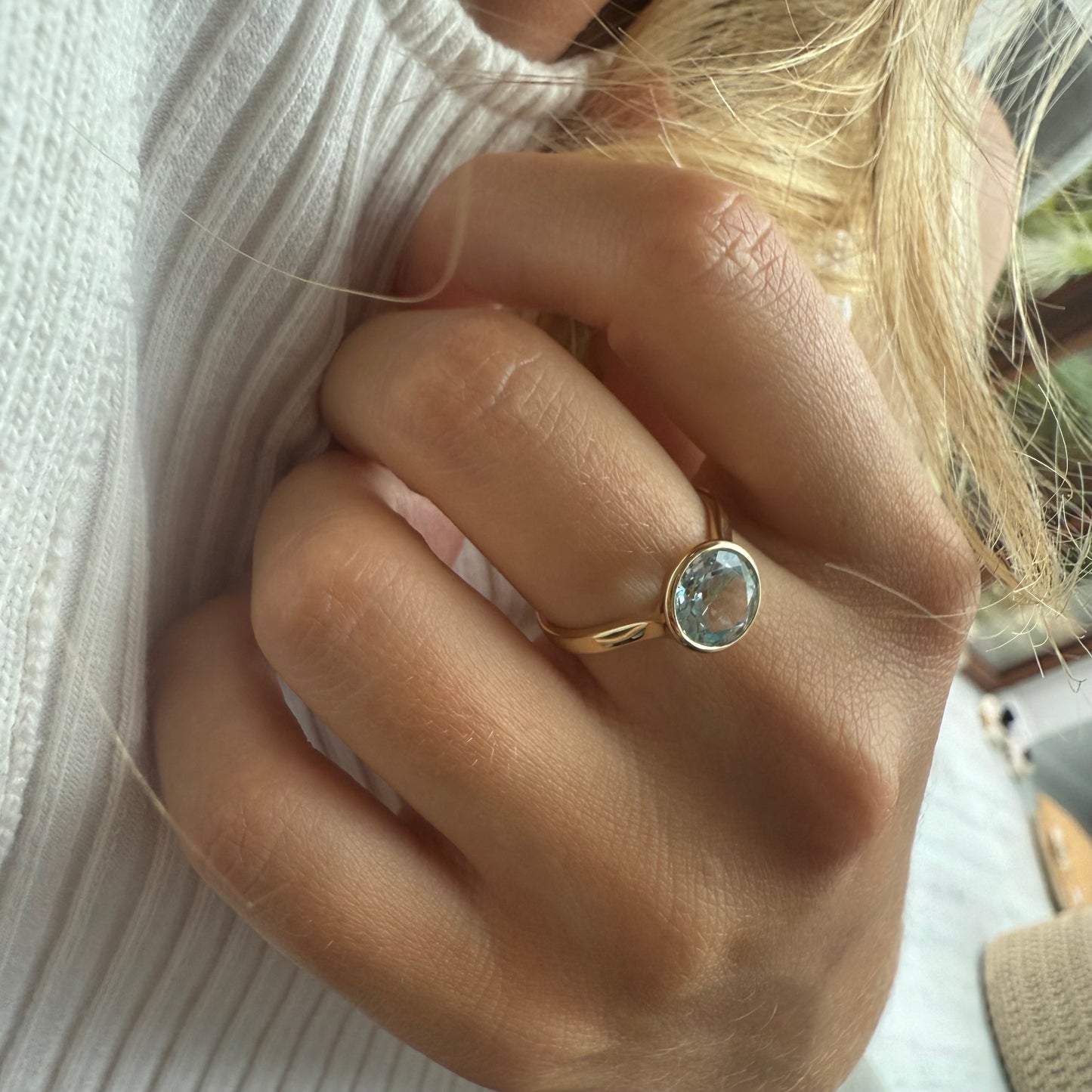Beautiful Blue Topaz Ring