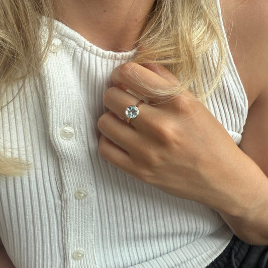 Beautiful Blue Topaz Ring