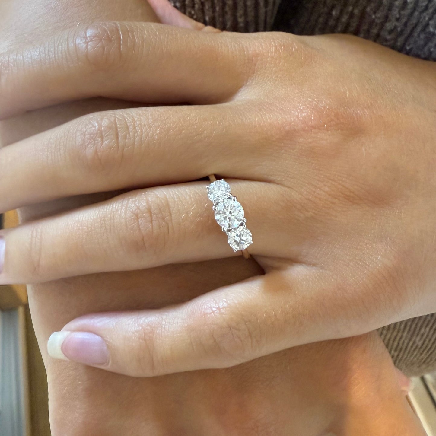 Trilogy Natural Diamond Ring