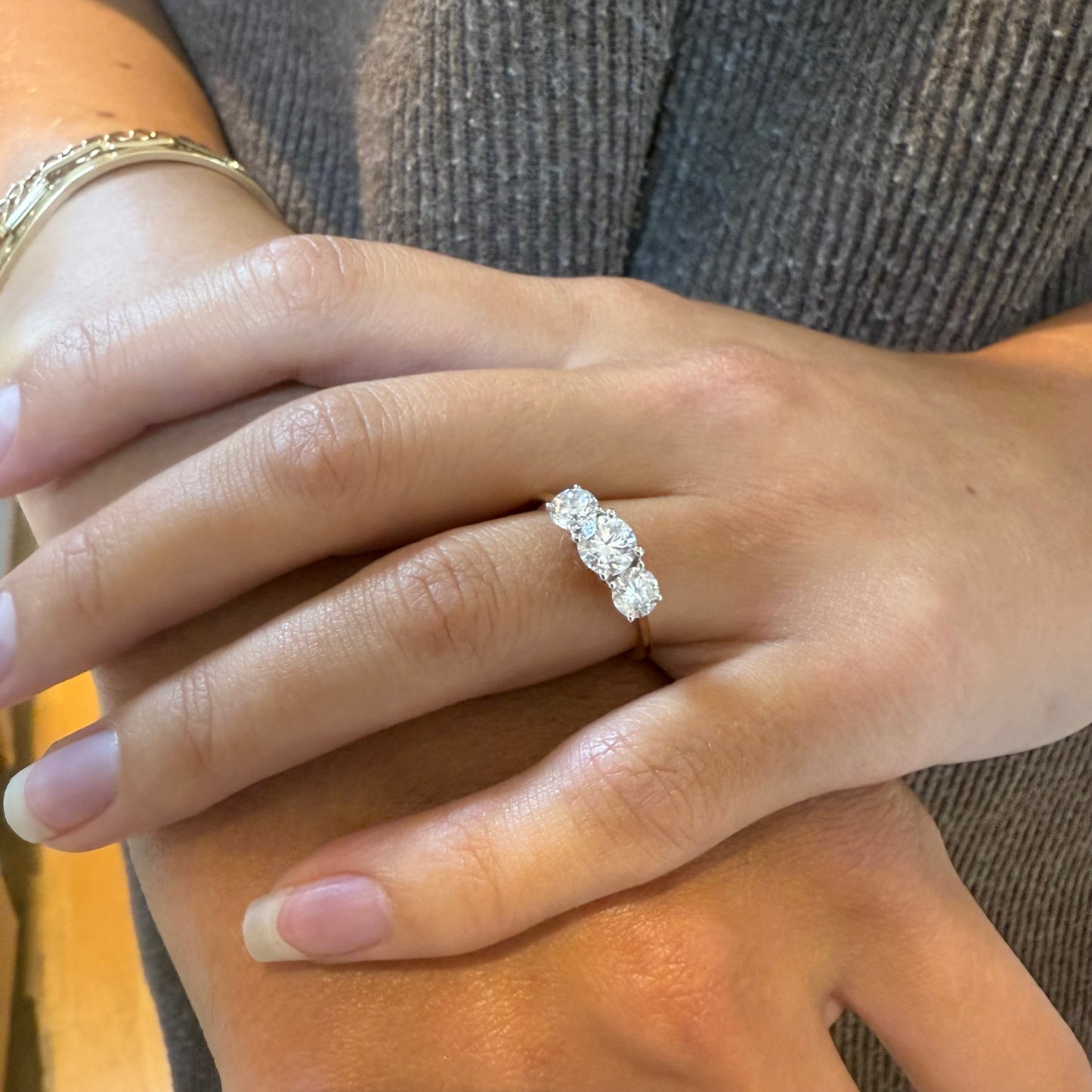 Trilogy Natural Diamond Ring
