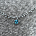 SOLD OUT Blue topaz link bracelet 'Gallery Collection'